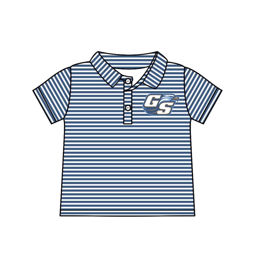 custom moq 3 eta 6-8weeks baby boy clothes team striped short sleeve top-25.4.29