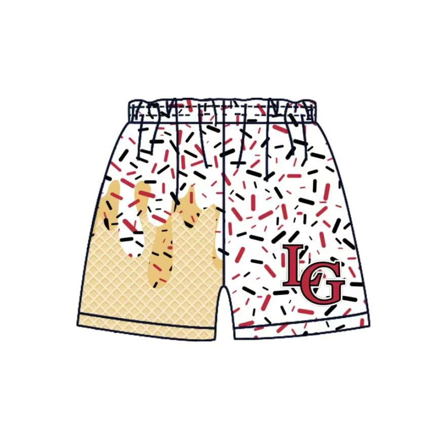 PRE ORDER Deadline August 19close custom no moq baby kids kids clothing Ice Cream Shorts Boys' Shorts