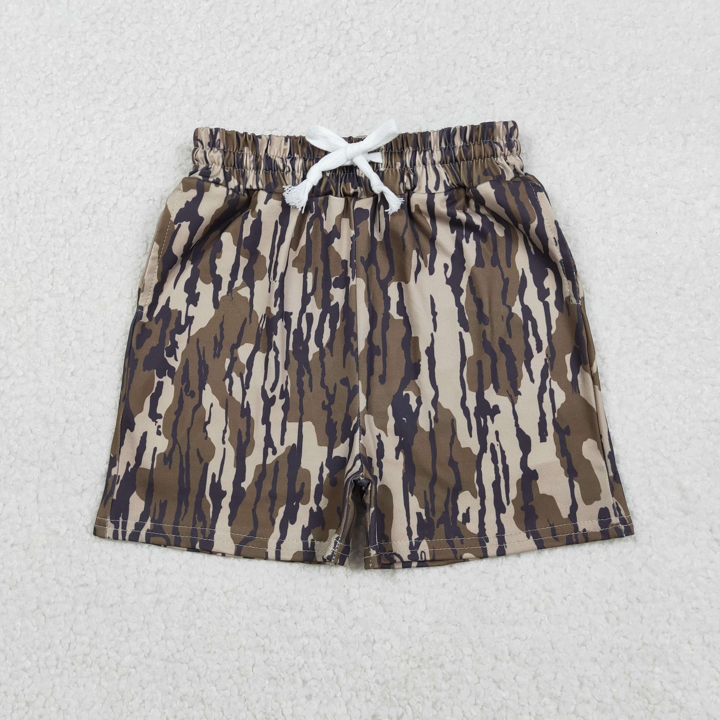 RTS NO MOQ(In Stock) SS0731 Boys' Military Green Camouflage Shorts