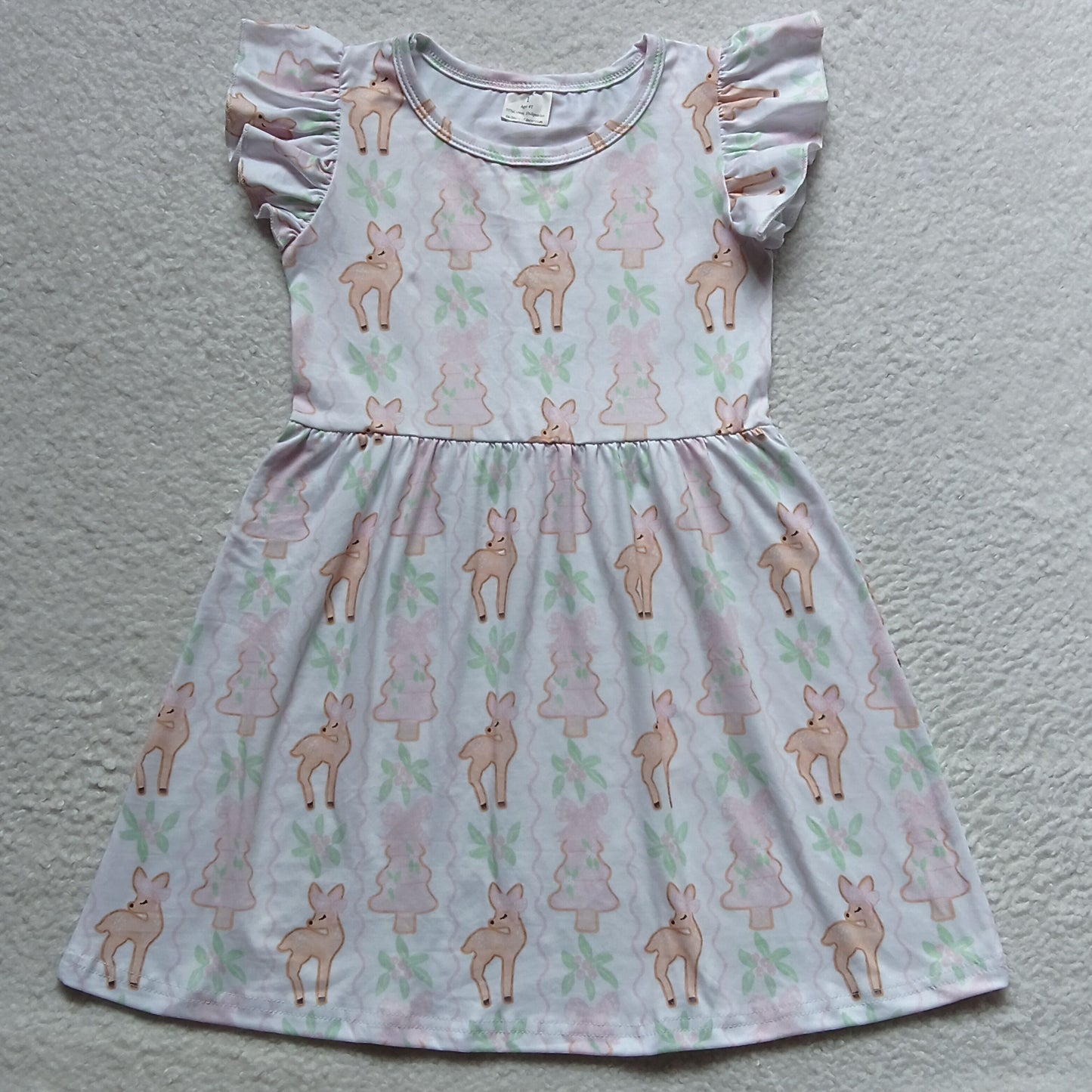 "G4-4-7.,/ Deer Tree White Flying Sleeve Skirt"