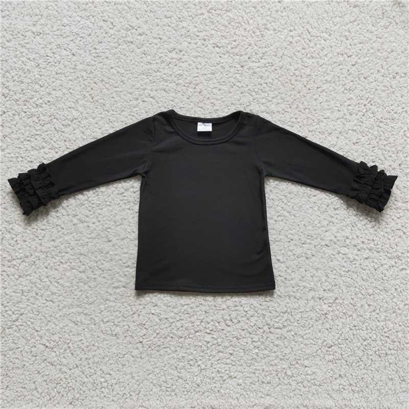 6 A16-4 Black long-sleeved top RTS NO MOQ