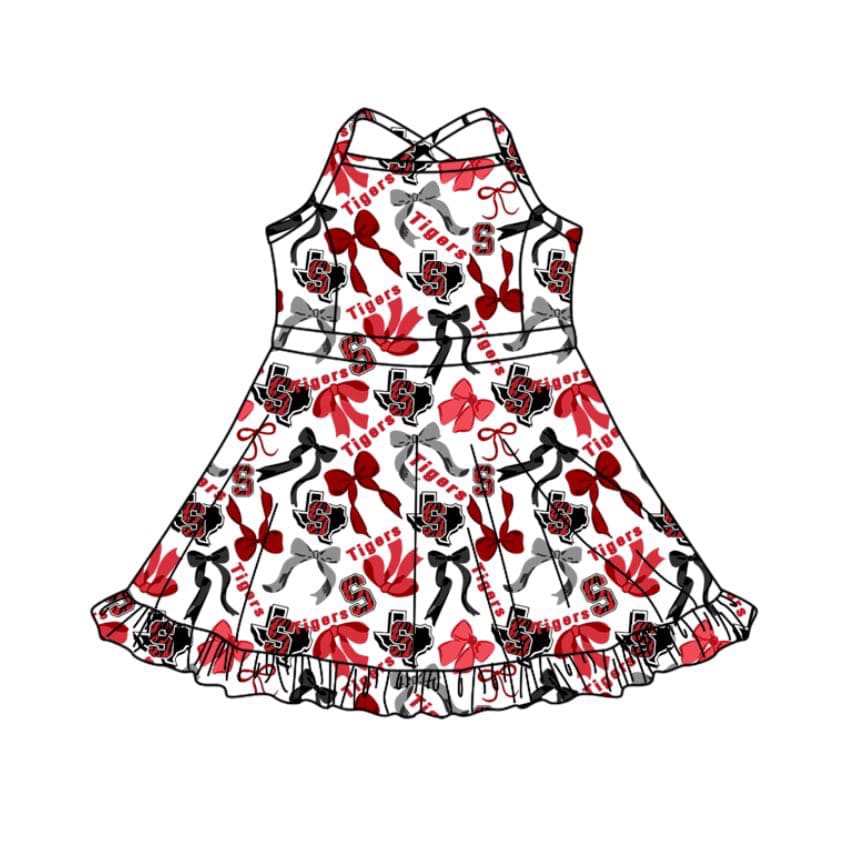 PRE ORDER Deadline July 19 custom no moq kids clothing Bowknot skirt with large hem