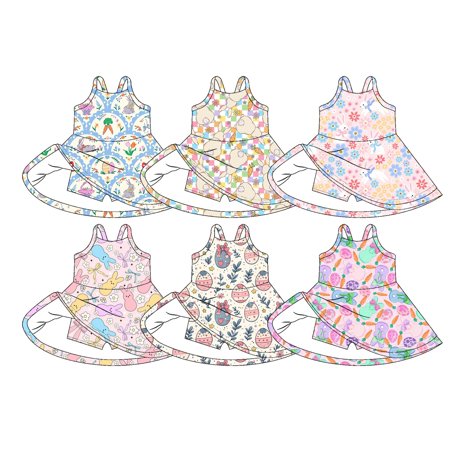 26.1.6 custom each style moq 5 eta 6-8week Sibling Sister baby short sleeve dresses 6 match design