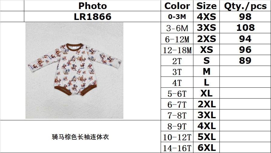 RTS NO MOQ ETA 5/7days arrived LR1866 Riding brown long sleeve jumpsuit