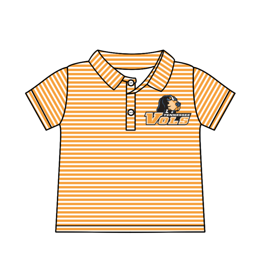 custom moq 3 eta 6-8weeks baby boy clothes team orange striped short sleeve top-25.4.29