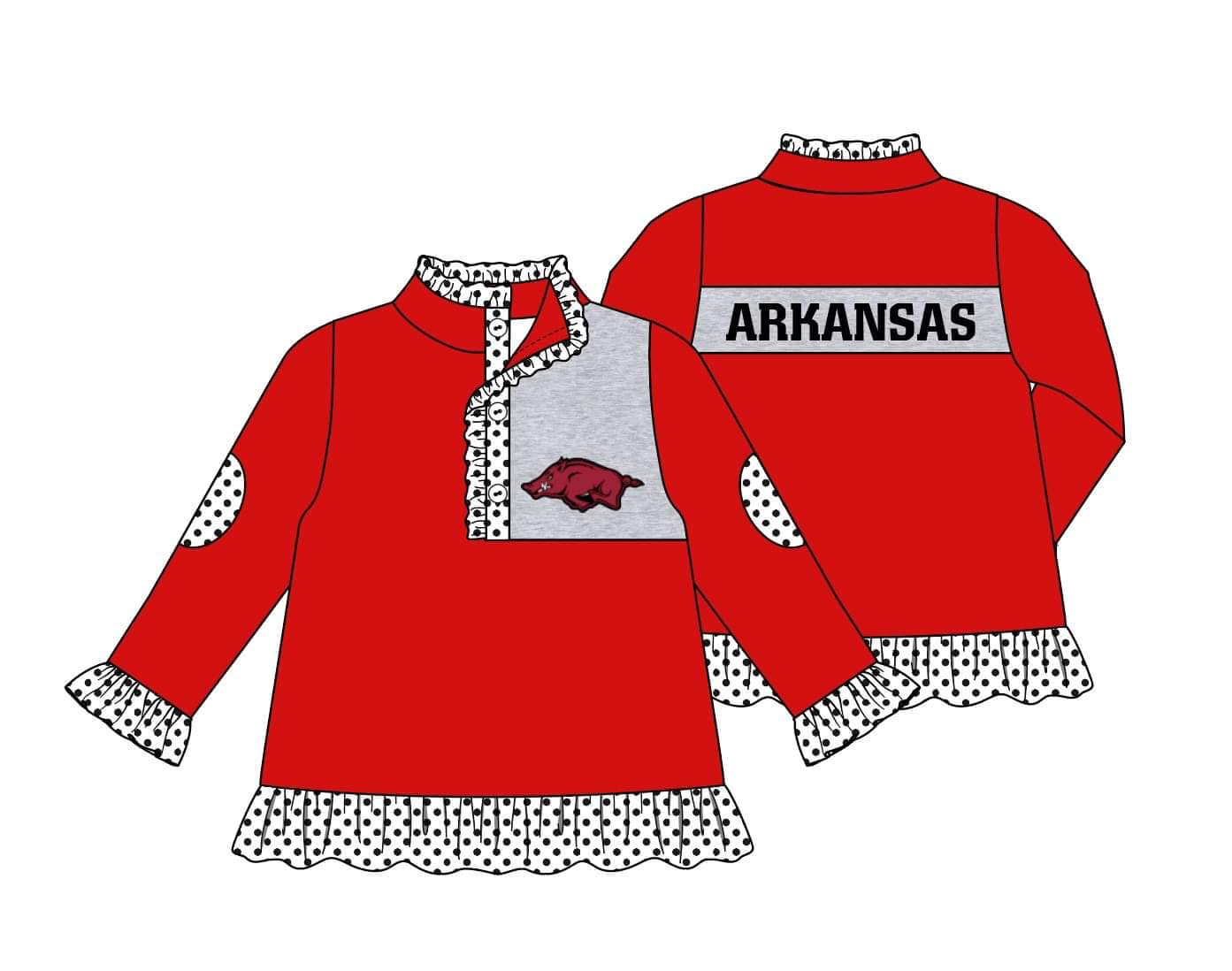 baby girl clothes team red toddler girl summer top