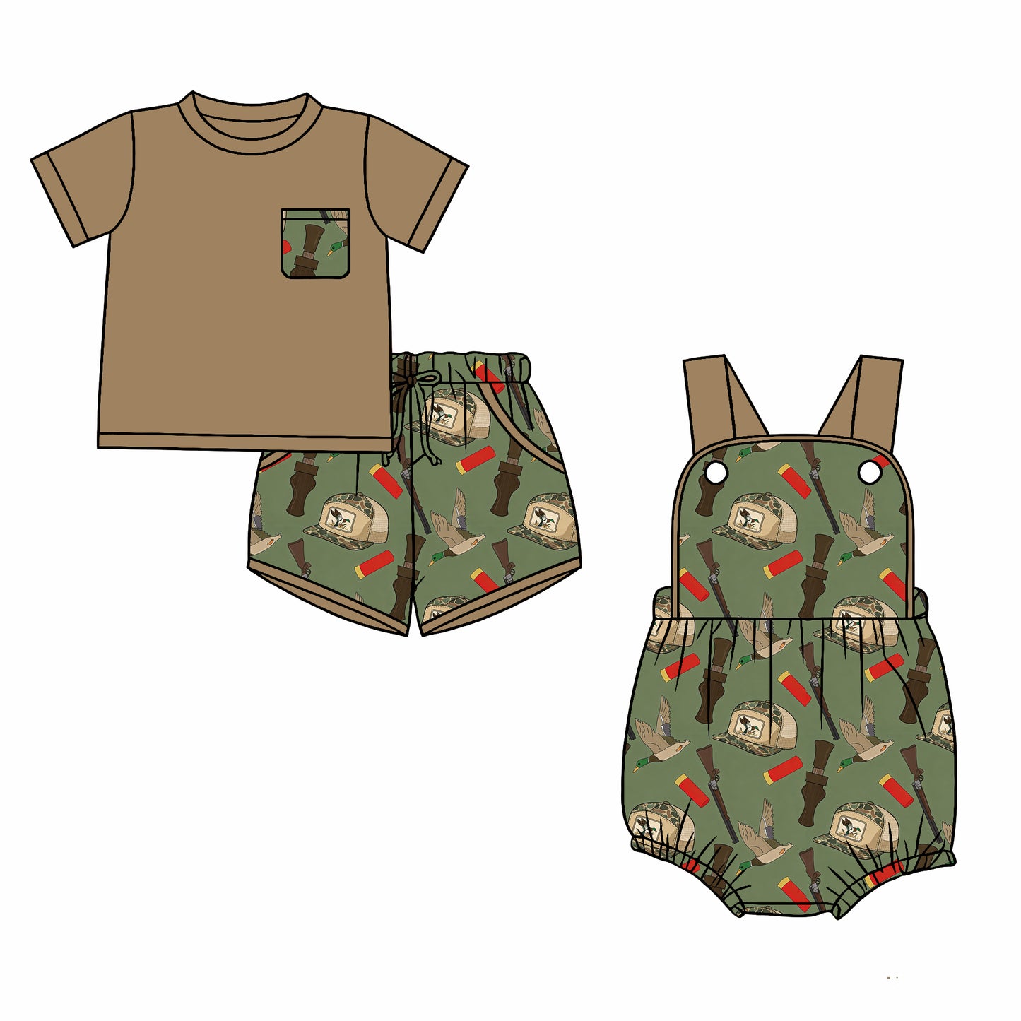 26.1.2 custom each style moq 5 eta 6-8week Sibling Sister hat duck baby boy short sleeve shorts sets and romper match design