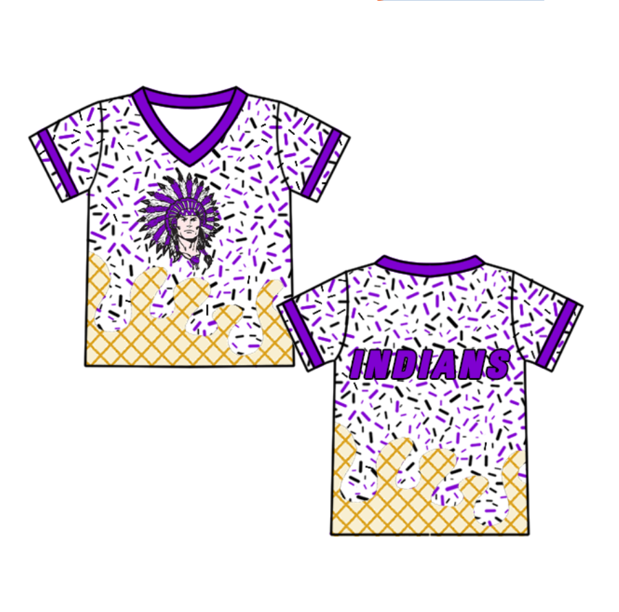 custom moq 3 eta 6-8weeks baby boy clothes team purple short sleeve top-25.4.29