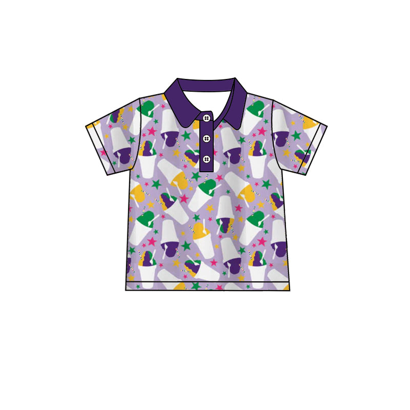 Custom moq 3 MIX SIZE eta 7/8week moq 5 eta /4/5week baby boys clothes short Sleeve Top