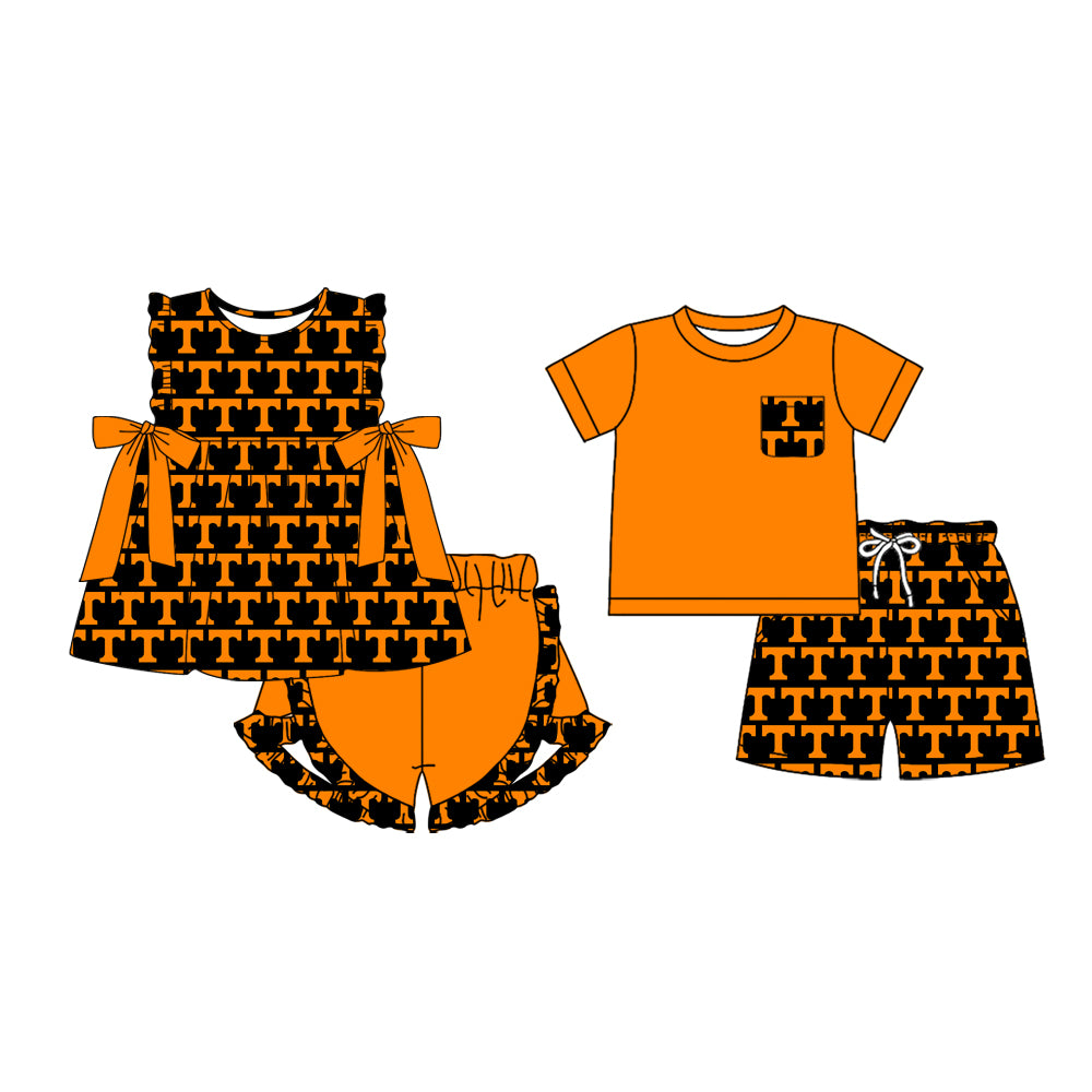 custom moq 3 eta 6-7weeks baby boys clothes team short Sleeves Shorts Set 1 and sets 2