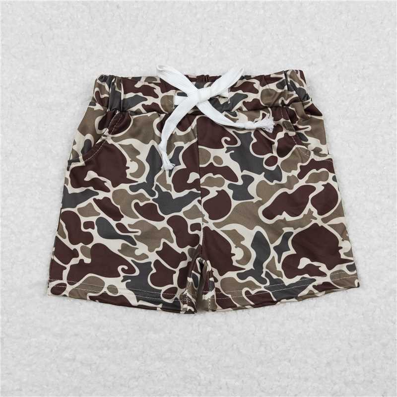 RTS NO MOQ HOT SELL baby boys clothes short sleeve Camouflage shorts set