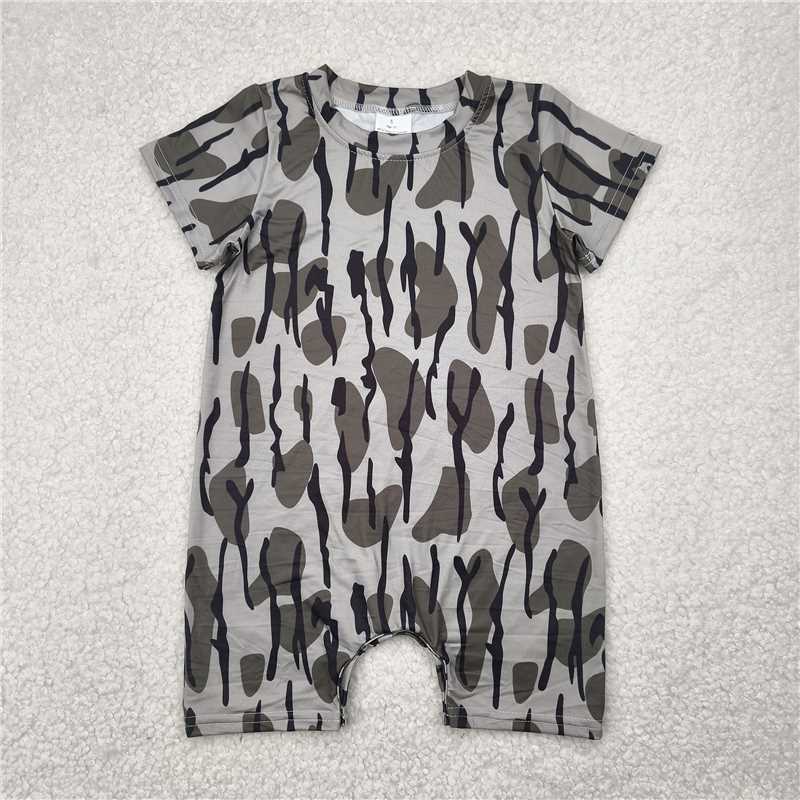 RTS SALES NO MOQ4.19 迷彩灰色连体衣Camouflage grey bodysuit