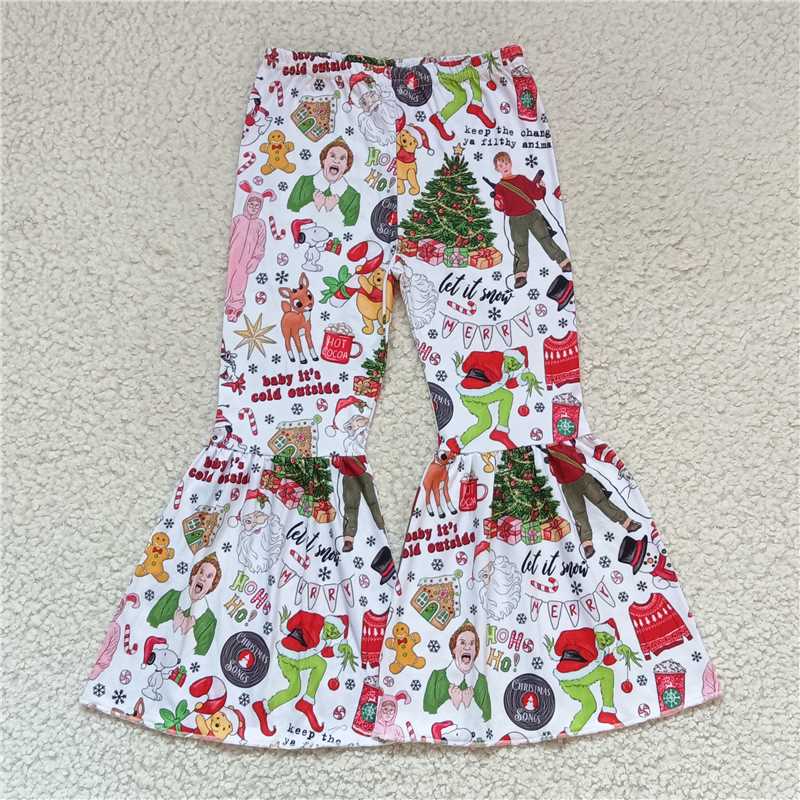 RTS SALES NO MOQ G6-10-3' Christmas tree green monster white trousers