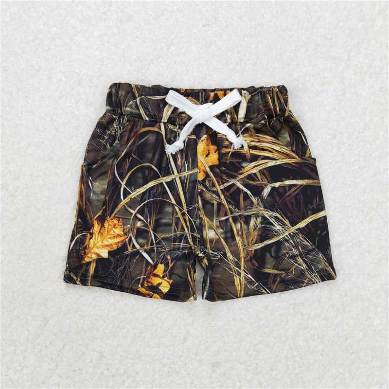 BT0639+SS0280-RTS NO MOQ HOT SELL baby boys clothes short sleeve Camouflage shorts set