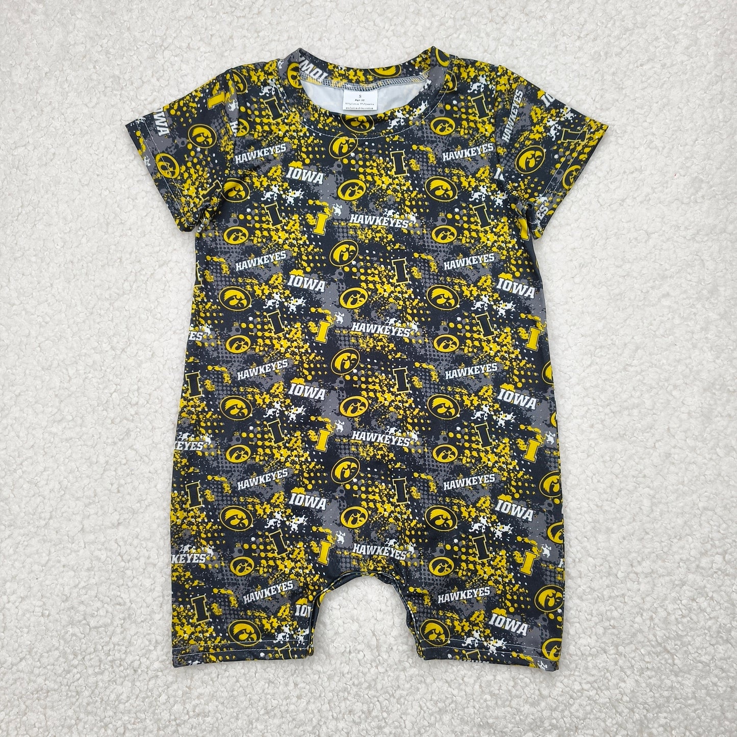 RTS SALES NO MOQ4.19 IOWA黄黑色豹纹连体衣IOWA yellow and black leopard print jumpsuit