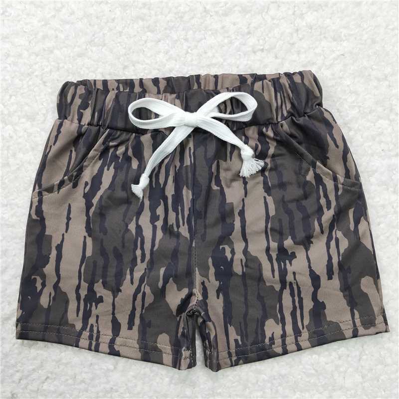 BT0623+SS0201-RTS NO MOQ HOT SELL baby boys clothes short sleeve Camouflage shorts set