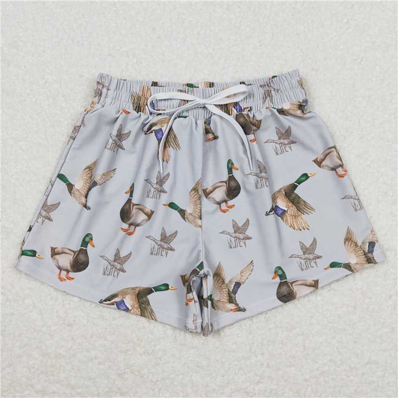 S0268 Duck Grey Brown Swim Trunks RTS S0429 Adult male duck grey brown swimming trunks
