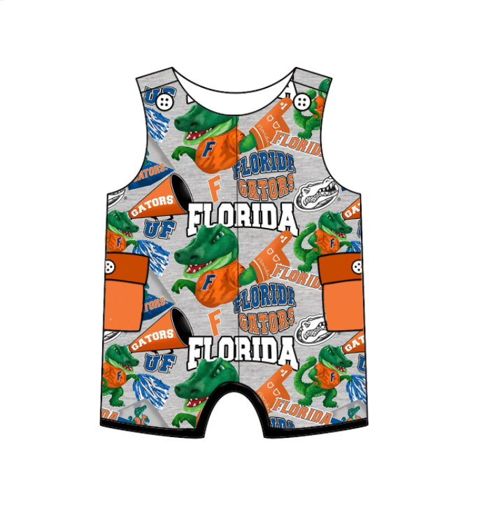 Custom summer teams baby girls clothes team sets dress romper-25.5.6