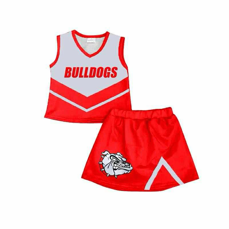 PRE ORDER Deadline July 28 custom no moq Children's boutique clothing soprts teams red cheer sets