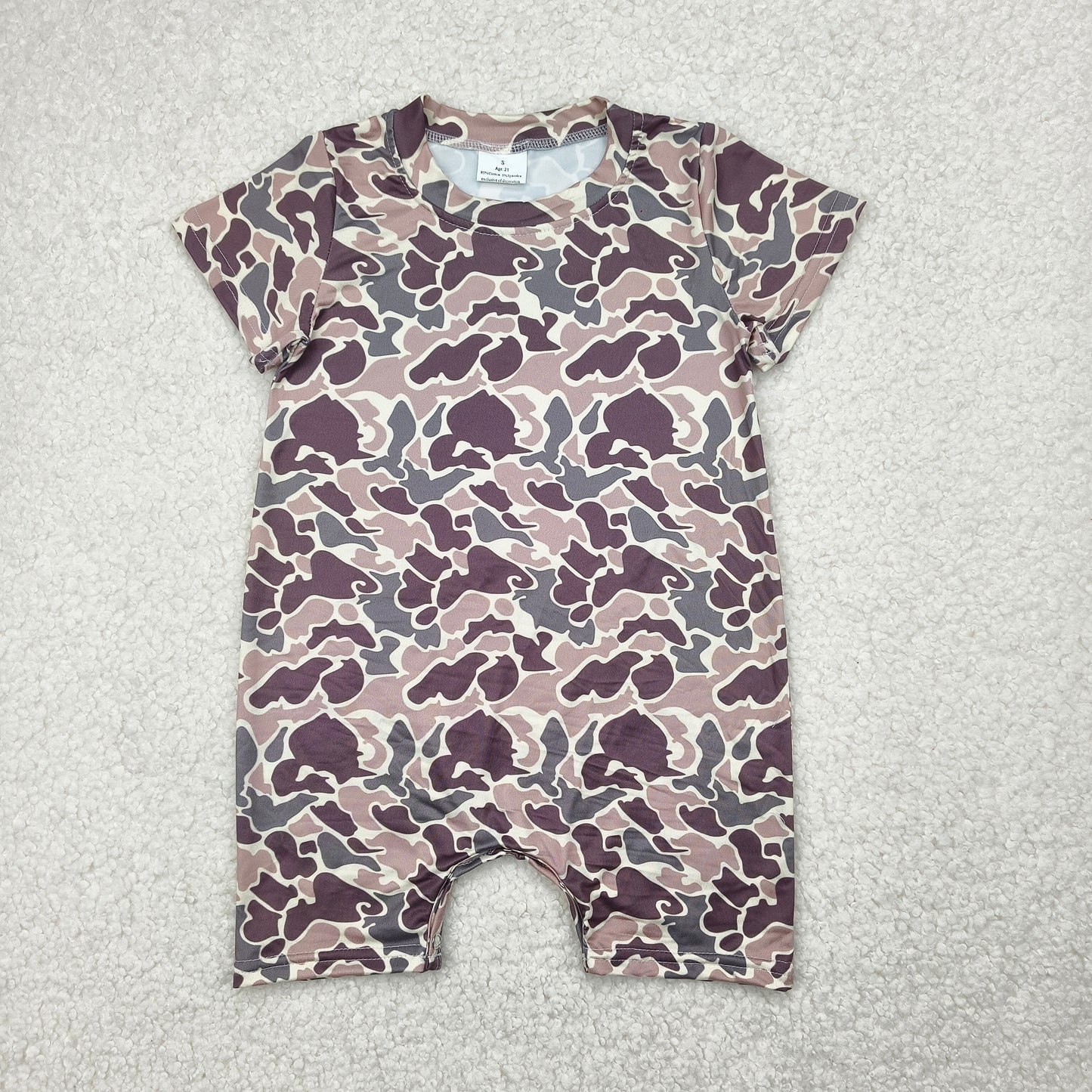 RTS SALES NO MOQ4.19 藕粉浅棕色迷彩连体衣Lotus root powder light brown camouflage jumpsuit