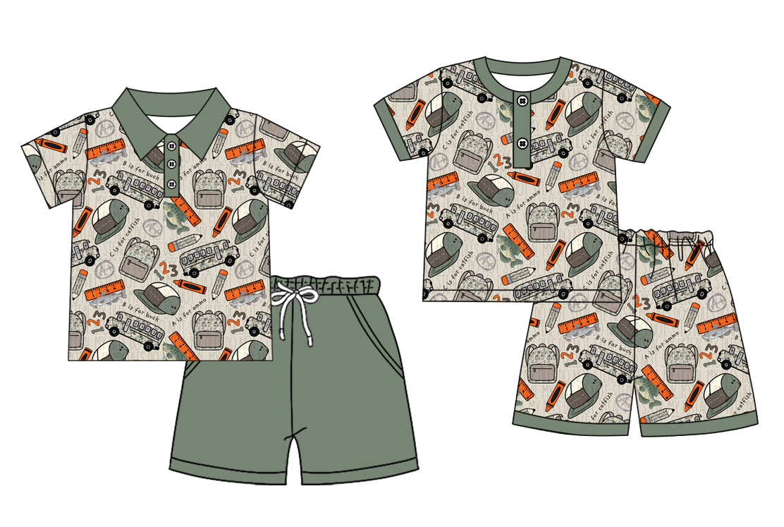 25.12.1 custom each style moq 5 eta 6-8week Sibling Sisters hat baby boy clothes short sleeve shorts sets 2 match family design