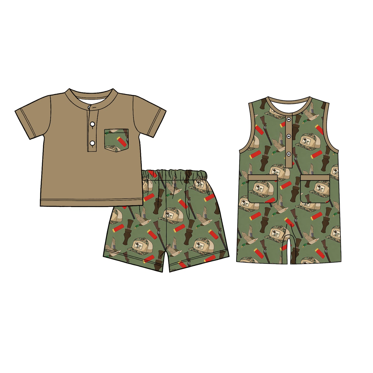 26.1.5 custom each style moq 5 eta 6-8week Sibling Sister duck hat baby boy short sleeve shorts sets and romper match design