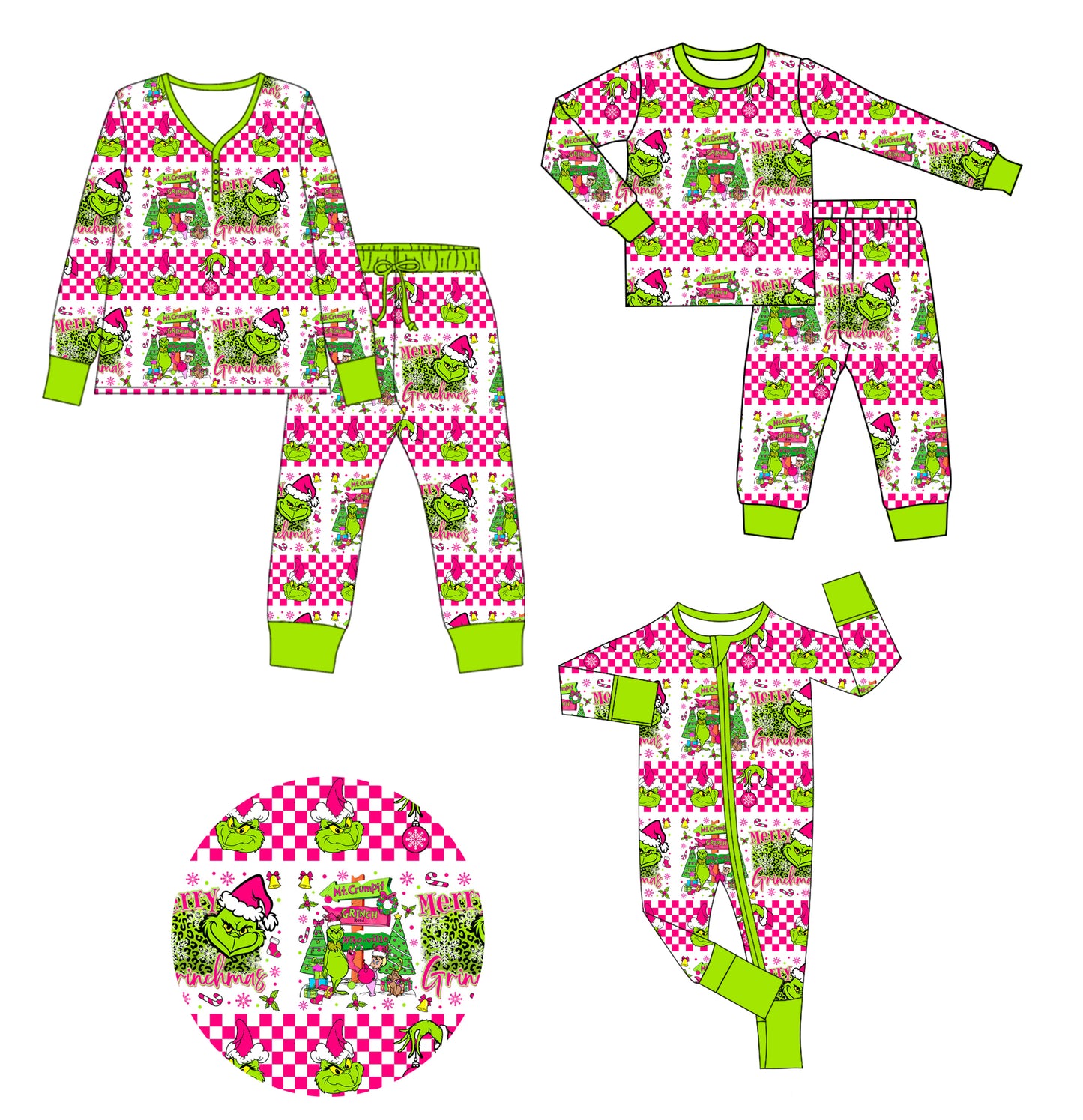 25.9.1 custom each style moq 5eta 4-6week Sibling Sister Christmas cartoon baby long sleeve pants sets and romper and adult set match design