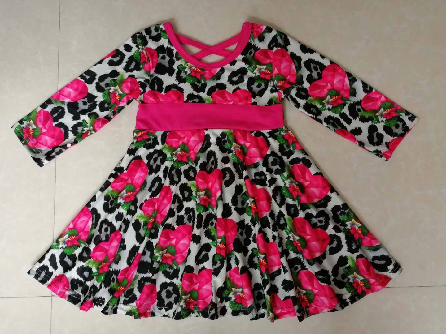 custom style moq 5 Valentine's Day twirl dress