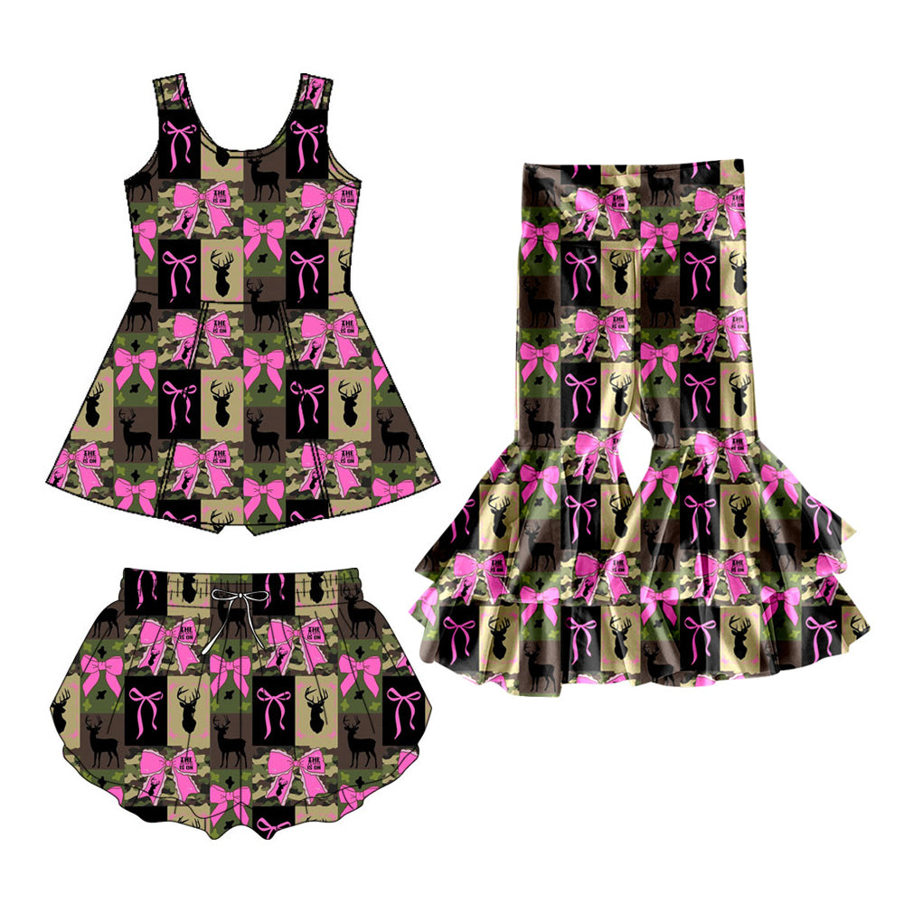 25.11.25 custom each style moq 5 eta 6-8week Sibling Sisters baby girls summer long pants and dress and shorts match family design