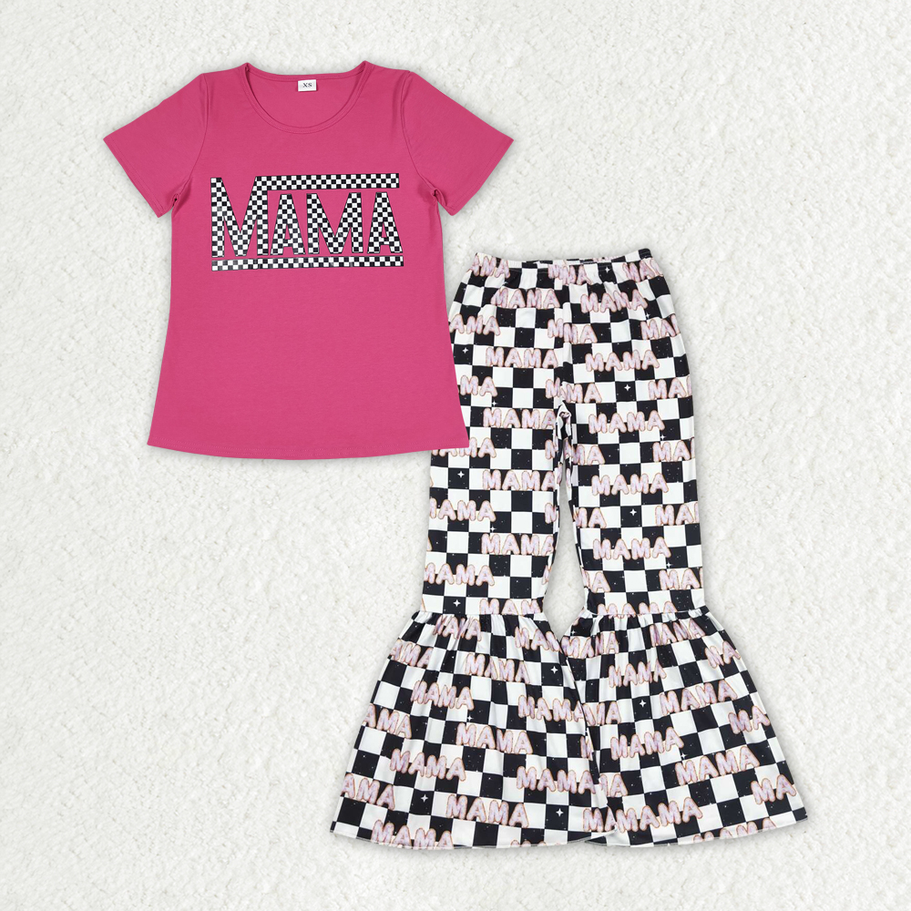 RTS NO MOQ Mini&Mama Long Sleeves and Long Pants Pajama Set: Adults & Children