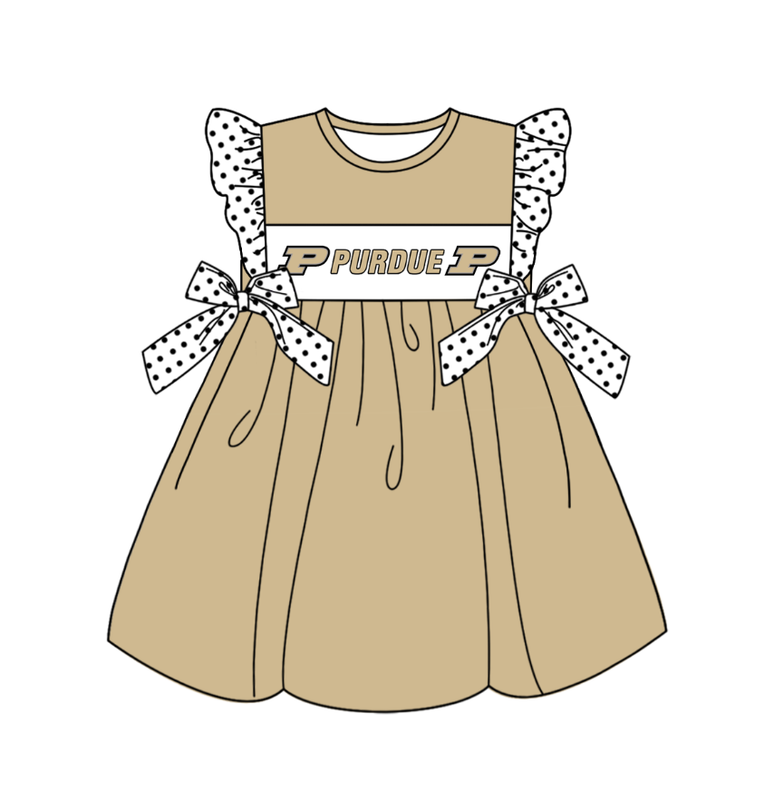 custom moq 3 eta 6-7weeks baby girls clothes flying Sleeves Dress