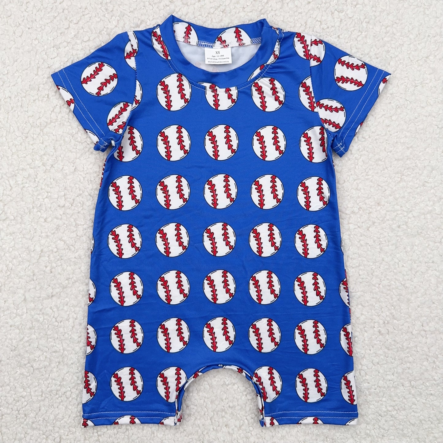 RTS SALES NO MOQ 棒球蓝色连体衣Baseball blue jumpsuit