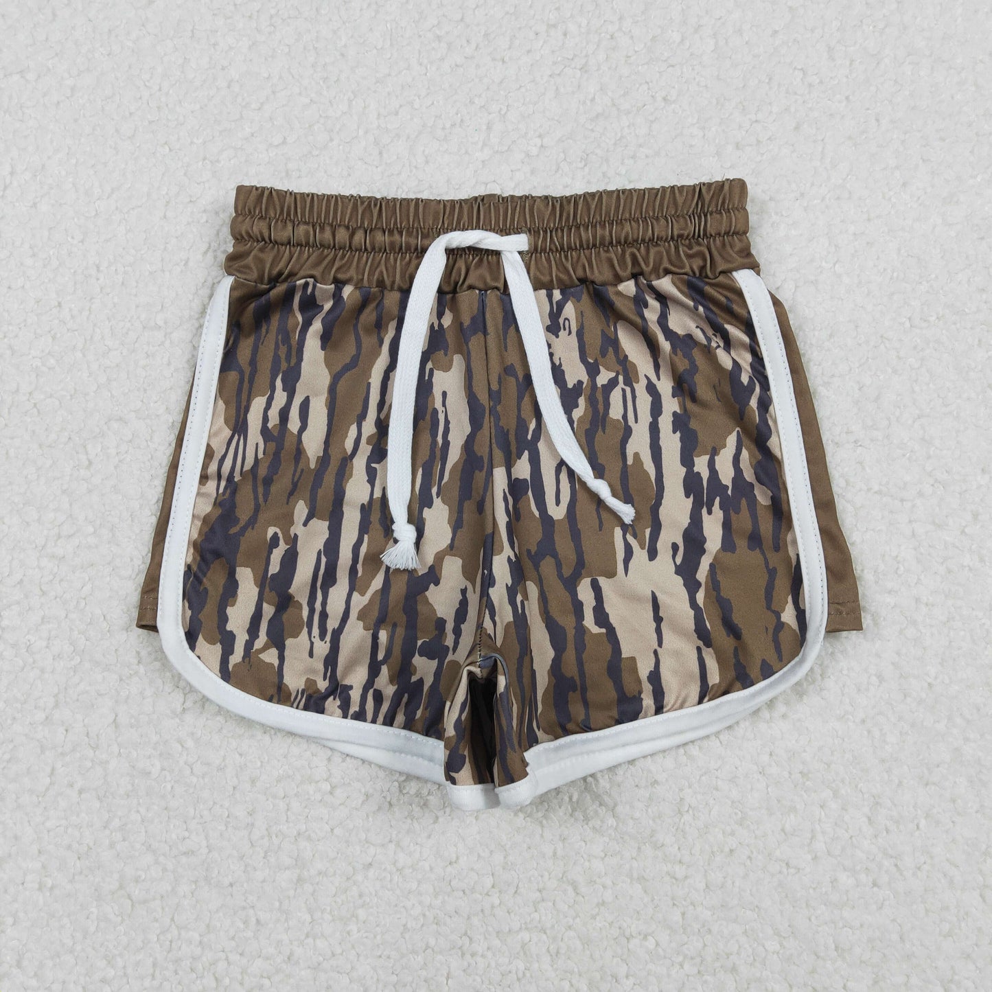 RTS NO MOQ(In Stock) Army green camouflage drawstring shorts