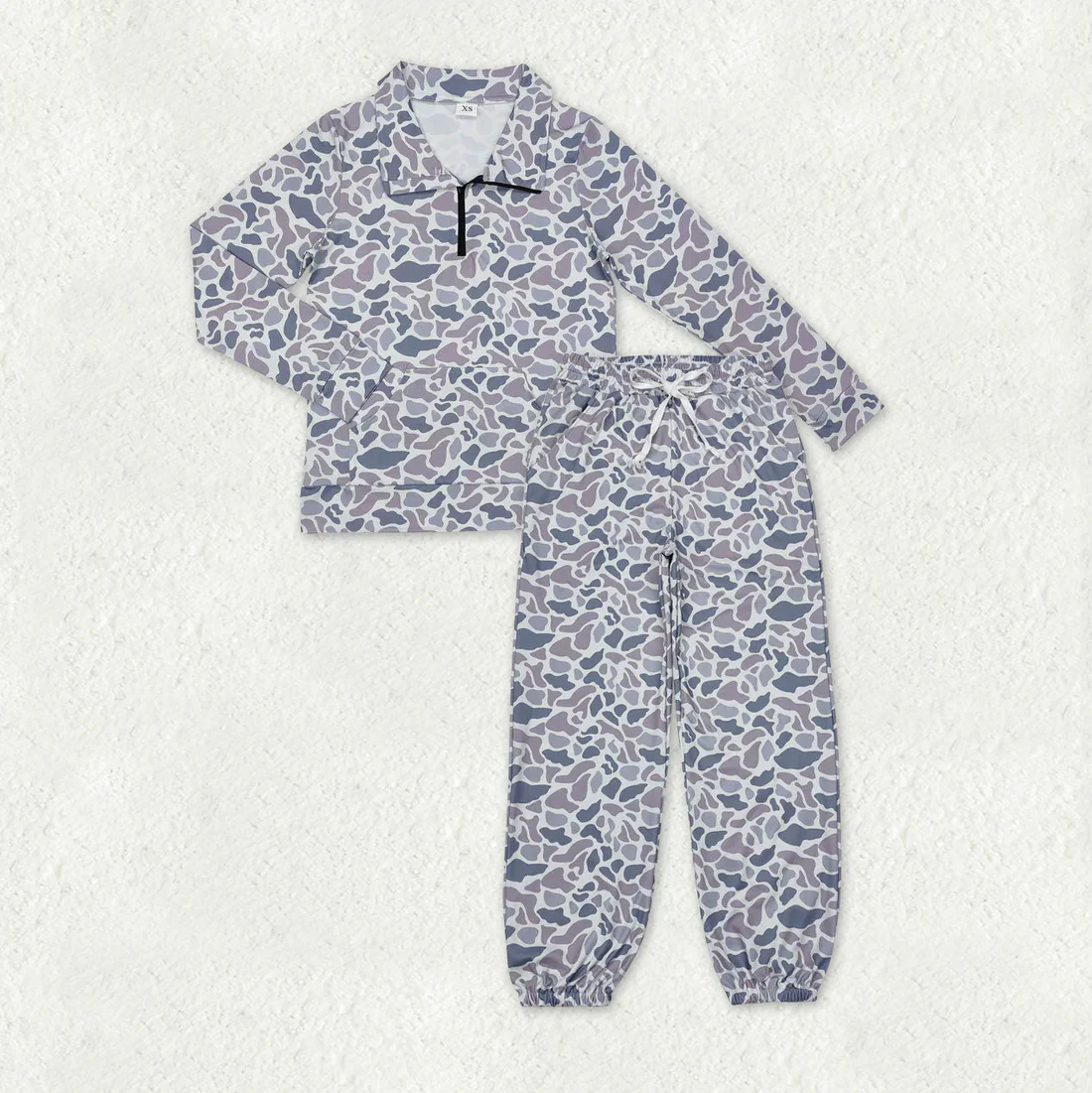 RTS NO MOQ Sibling adult clothes yoga camouflage long-sleeved trousers suits