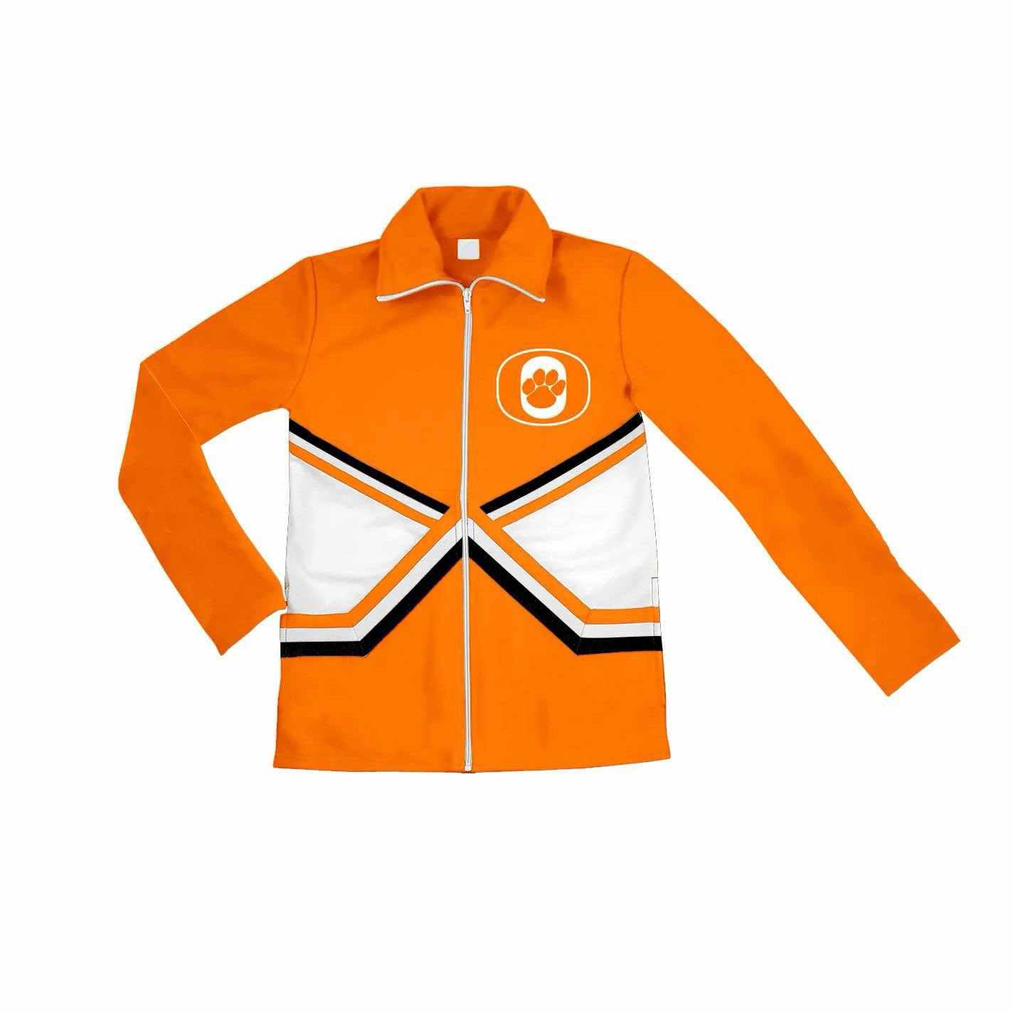 PRE ORDER Deadline August 16close custom no moq baby kids kids clothing Orange zipper jacket