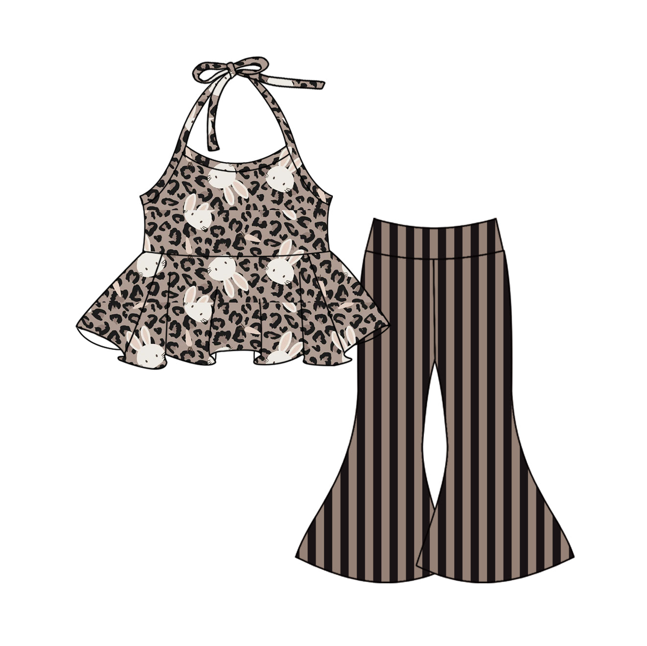 26.1.5 custom each style moq 5 eta 6-8week Sibling Sisters easter baby girl short sleeve pants sets 3 match family design