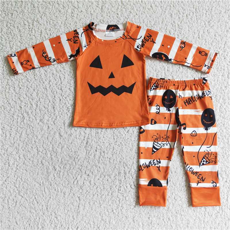 RTS Mommy and Me Family Pumpkin Pajama Sets for Adults and Kids Family Pajama Sets