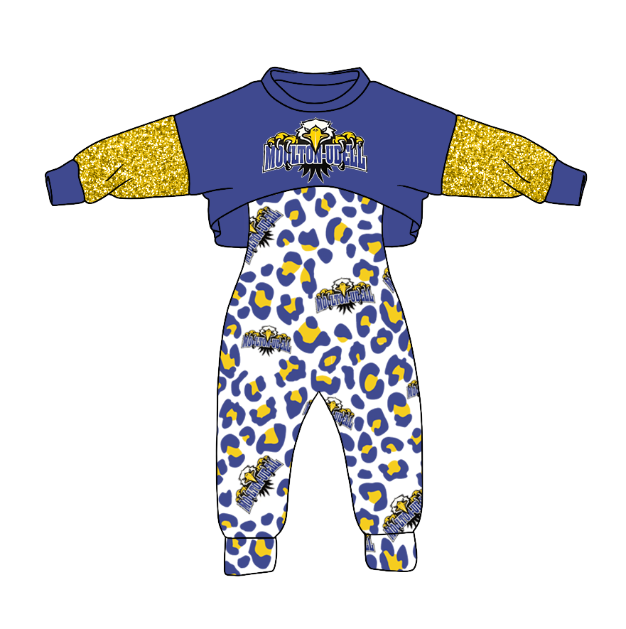 Custom moq 3 tat about 6-8 weeks baby girls clothes leopard long sleeve and long pants 2pcs suit