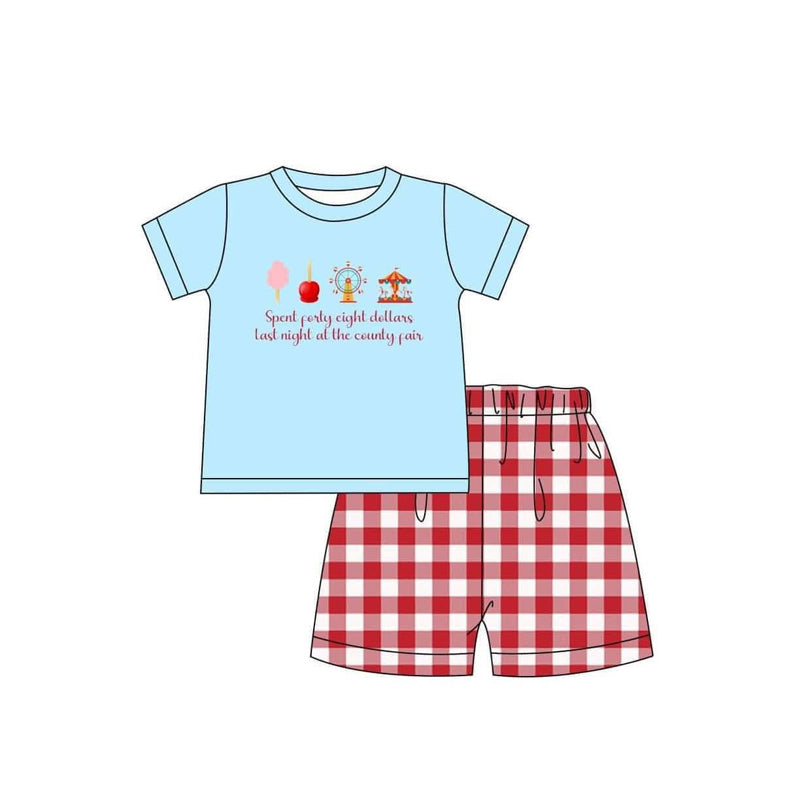 PRE ORDER Deadline August 28 close custom no moq baby kids kids clothing Short-sleeved shorts suit