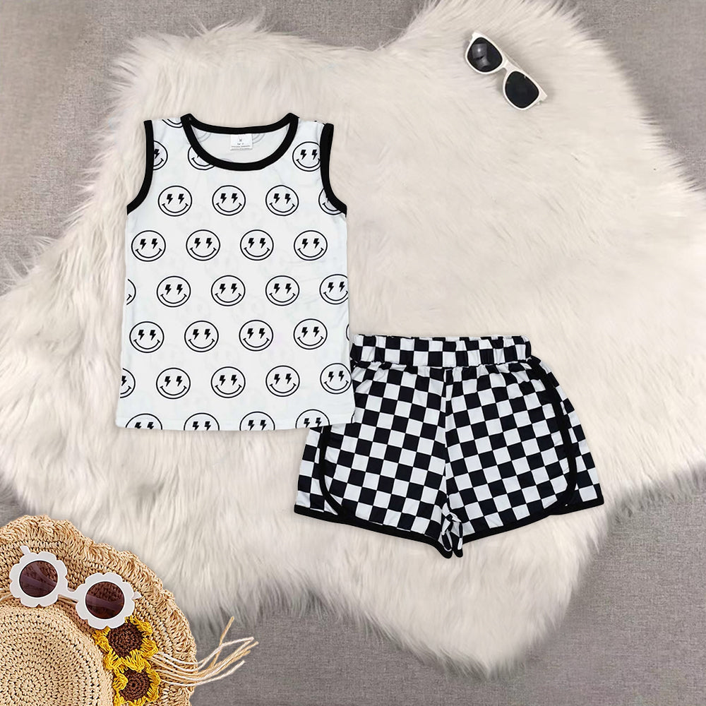 RTS NO MOQ Baby boy clothes Short Sleeve shorts Suit