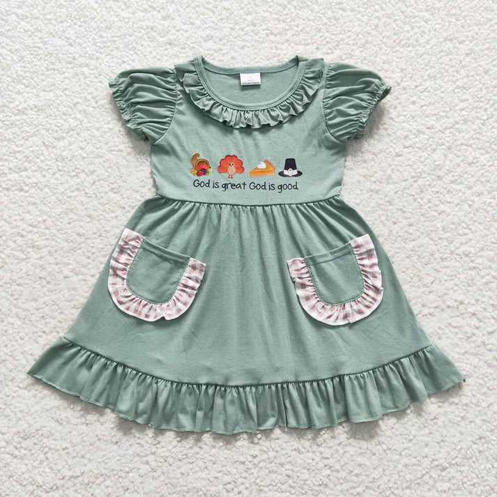 RTS NO MOQ cotton clothing Thanksgiving Turkey Sibling Outfits Clothes Sets Thanksgiving Day viny