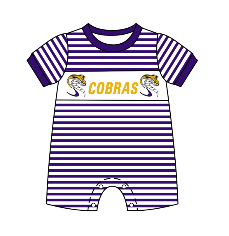 Custom moq 3 eta 6-8weeks baby boys clothes short sleeve romper
