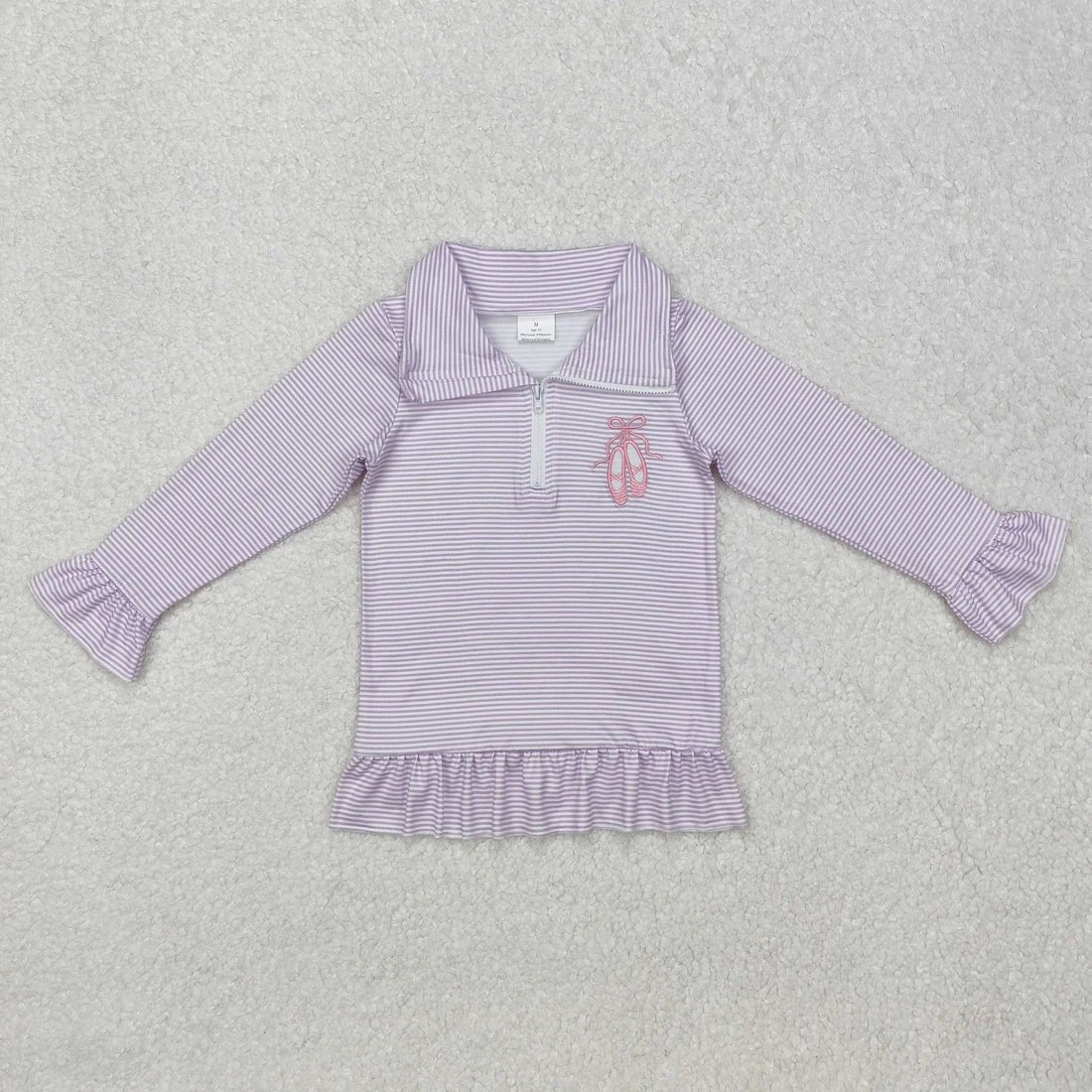 RTS NO MOQ Sibling baby girls boys clothes embroidery Valentine Long Sleeve tops