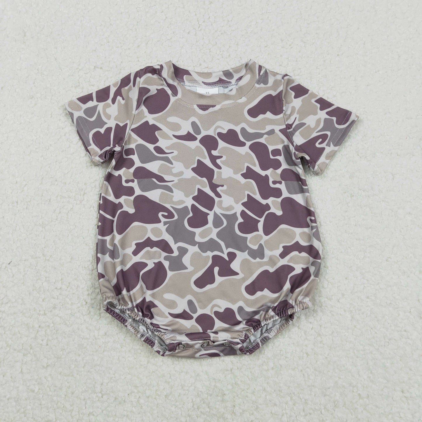 RTS NO MOQ(In Stock) SR3448 Camouflage Short-Sleeve Jumpsuit