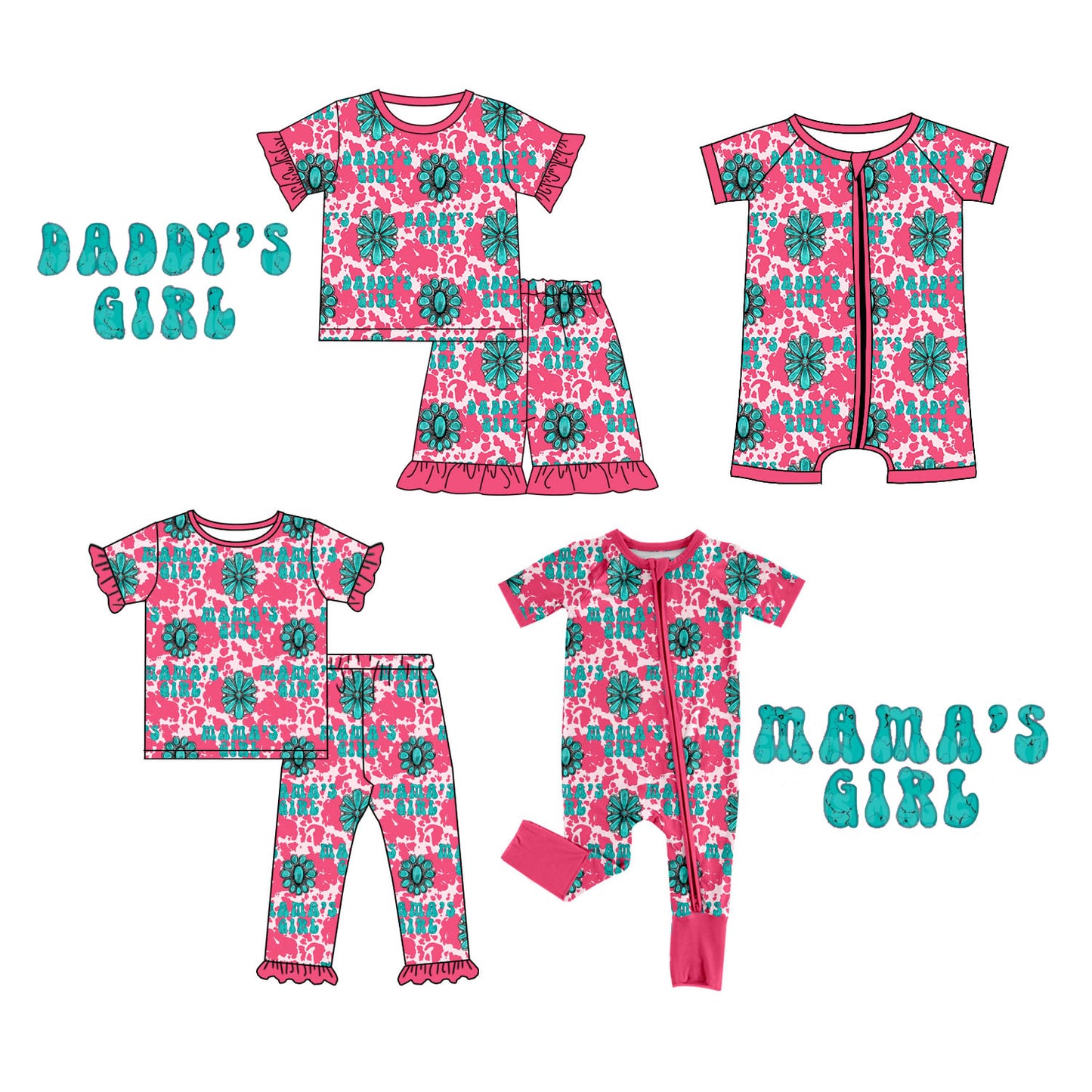 25.11.25 custom each style moq 5 eta 6-8week Sibling Sisters baby girl short sleeve pants sets and shorts sets and rompers 2 match family design
