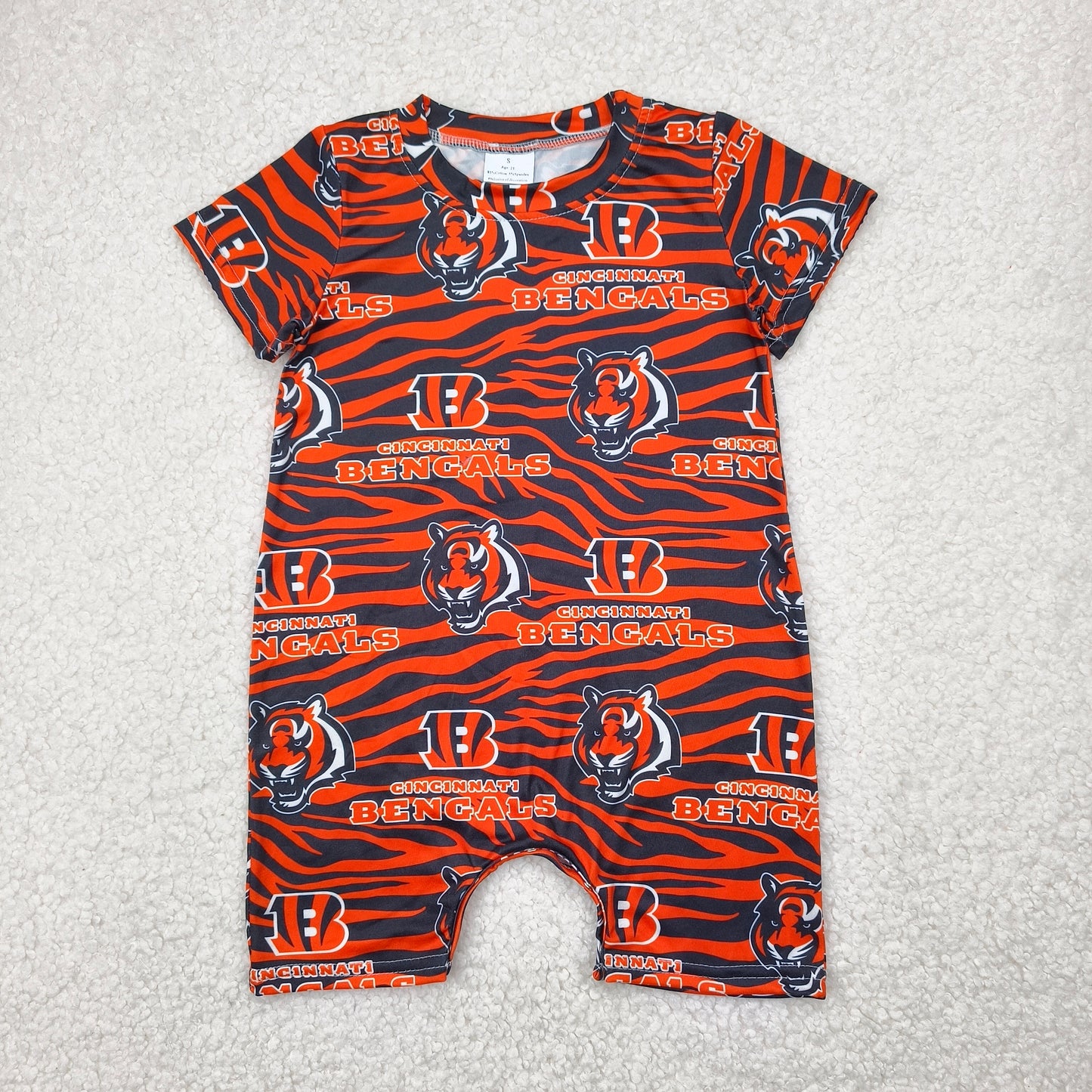 RTS SALES NO MOQ4.19 虎斑纹虎头连体衣Tiger stripe bodysuit