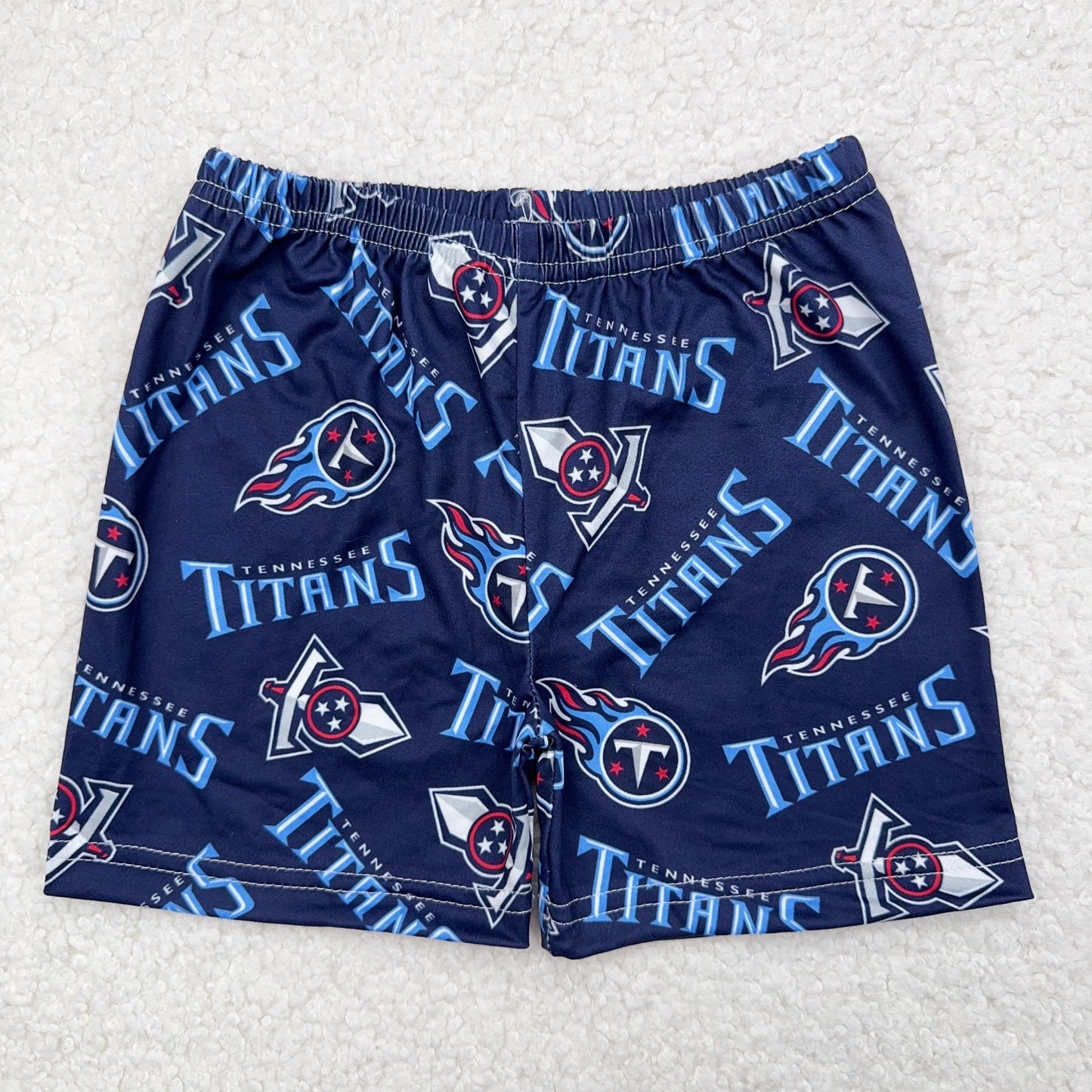 RTS SALES NO MOQTITANS红蓝色火球星星藏青色短裤TITANS red and blue fireball star navy shorts