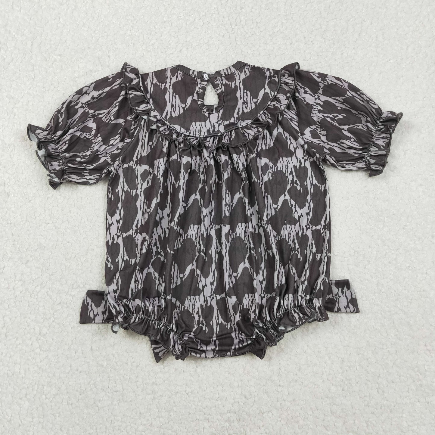 RTS NO MOQ(In Stock) LR2727 Mama's Bestie Embroidered Camouflage Long-Sleeve Jumpsuit