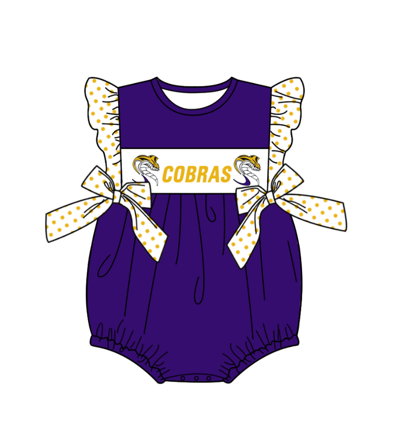 Custom moq 3 eta 6-8weeks baby girls clothes team short sleeve romper