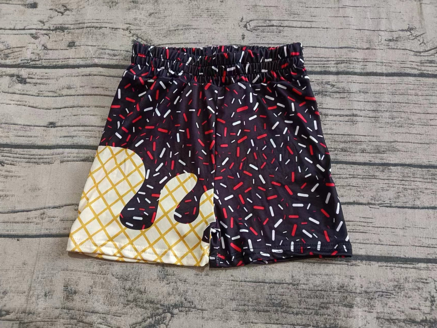 Custom moq 3 eta 6-7weeks kids and adult Gold black Beach Summer Shorts